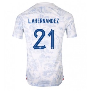 Francuska Lucas Hernandez #21 Gostujuci Dres SP 2022 Kratak Rukavima